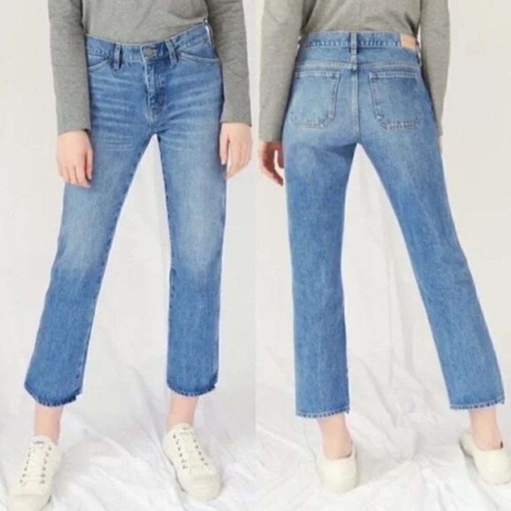 Anthropologie Blue Straight Leg Jeans